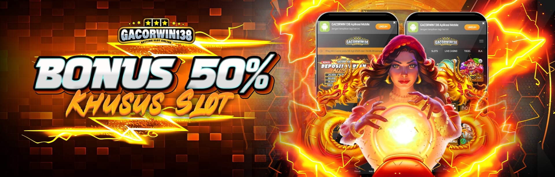 Gacorwin138 Bonus 50% Slot